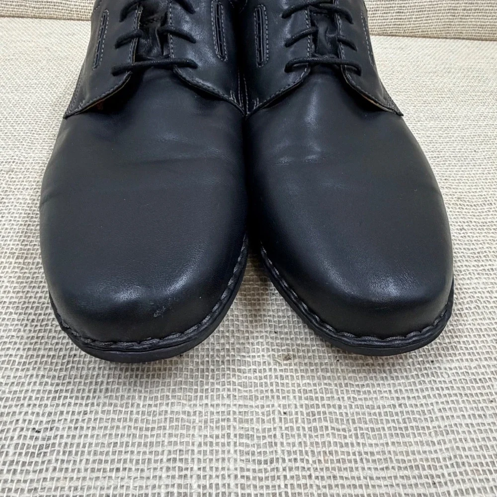 Clarks 1825 Mens Black Leather Derby Oxford Shoes 26102530 Size 15M
